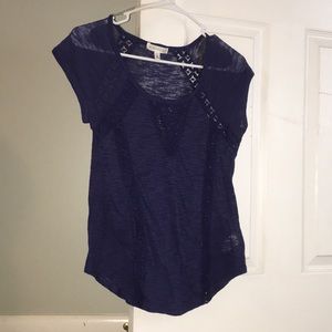 Dark blue top